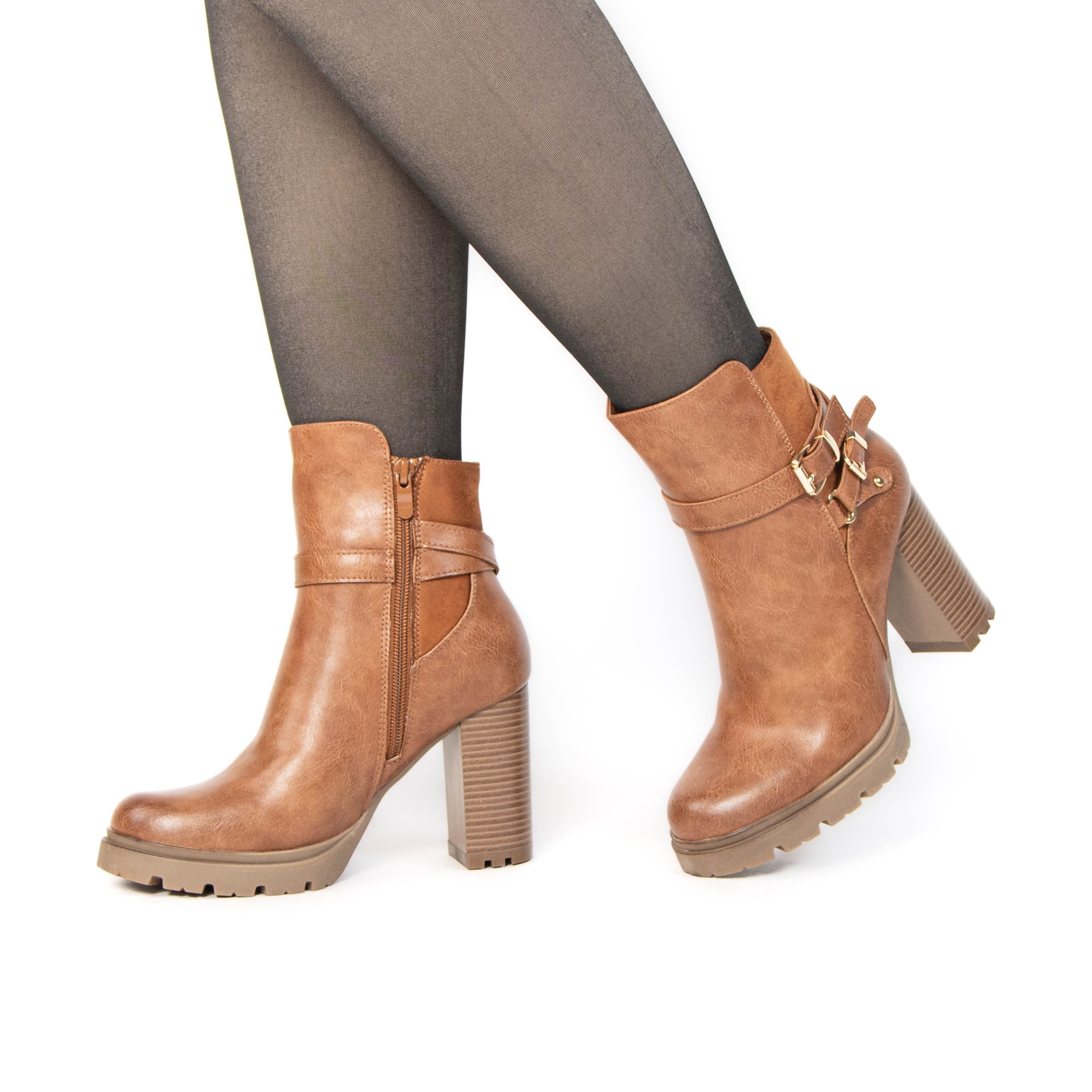 TE-710-MATabac-38_5 Major – Bottines à talon en Tabac – Image 7