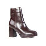 MONA – Bottines à talon large en Marron