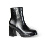 MONA – Bottines à talon large en Noir