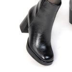 MONA – Bottines à talon large en Noir – Image 3