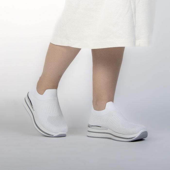 Springy - Baskets Femmes en Blanc – Image 2