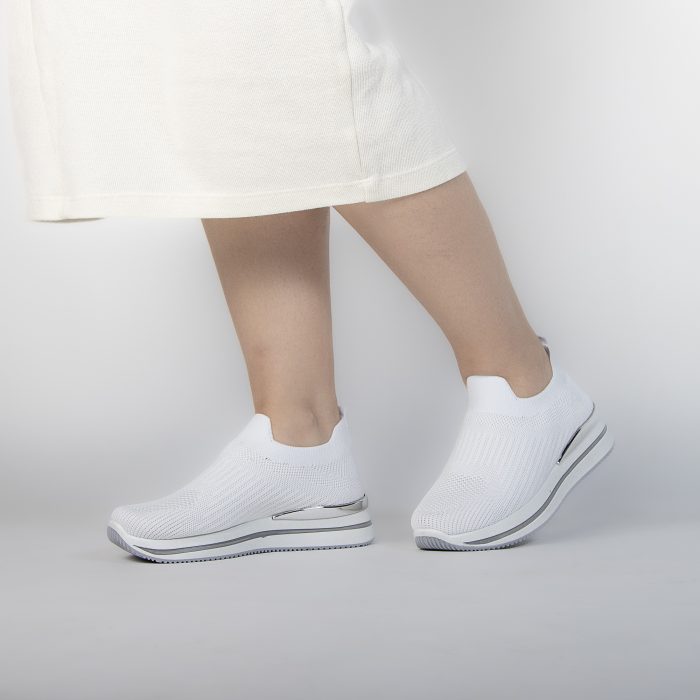 Springy - Baskets Femmes en Blanc – Image 7