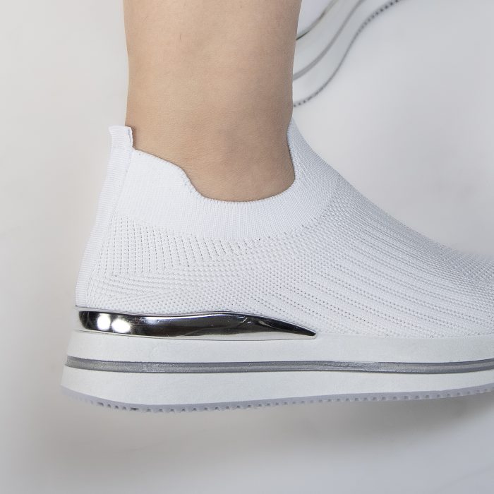 Springy - Baskets Femmes en Blanc – Image 6