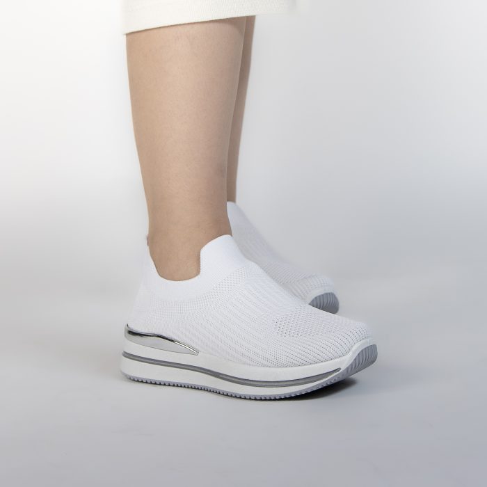 Springy - Baskets Femmes en Blanc – Image 8
