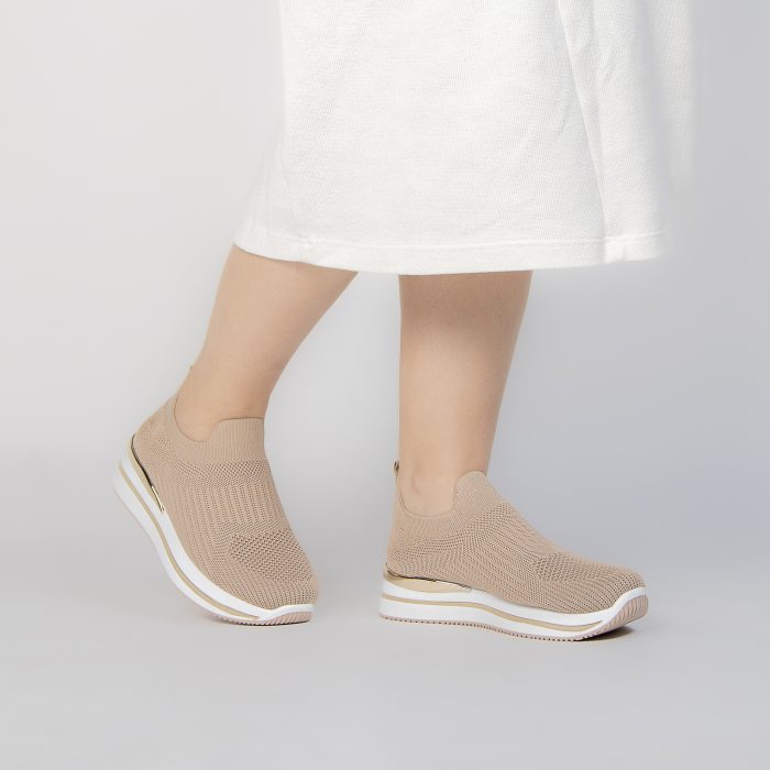 Springy - Baskets Femmes en Kaki – Image 2