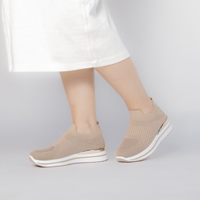 Springy - Baskets Femmes en Kaki – Image 7