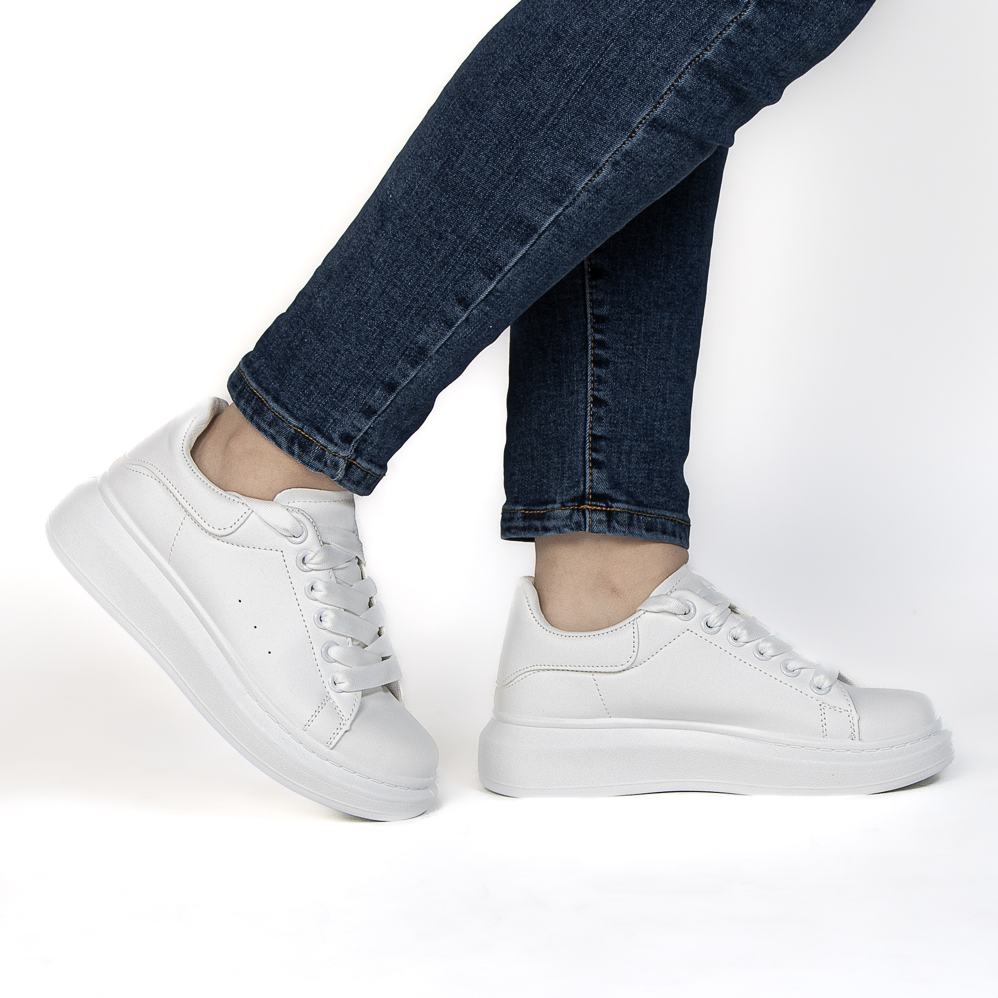 TE-7205-MABlanc-37_2 IRIS – Baskets à plateforme en Blanc – Image 2