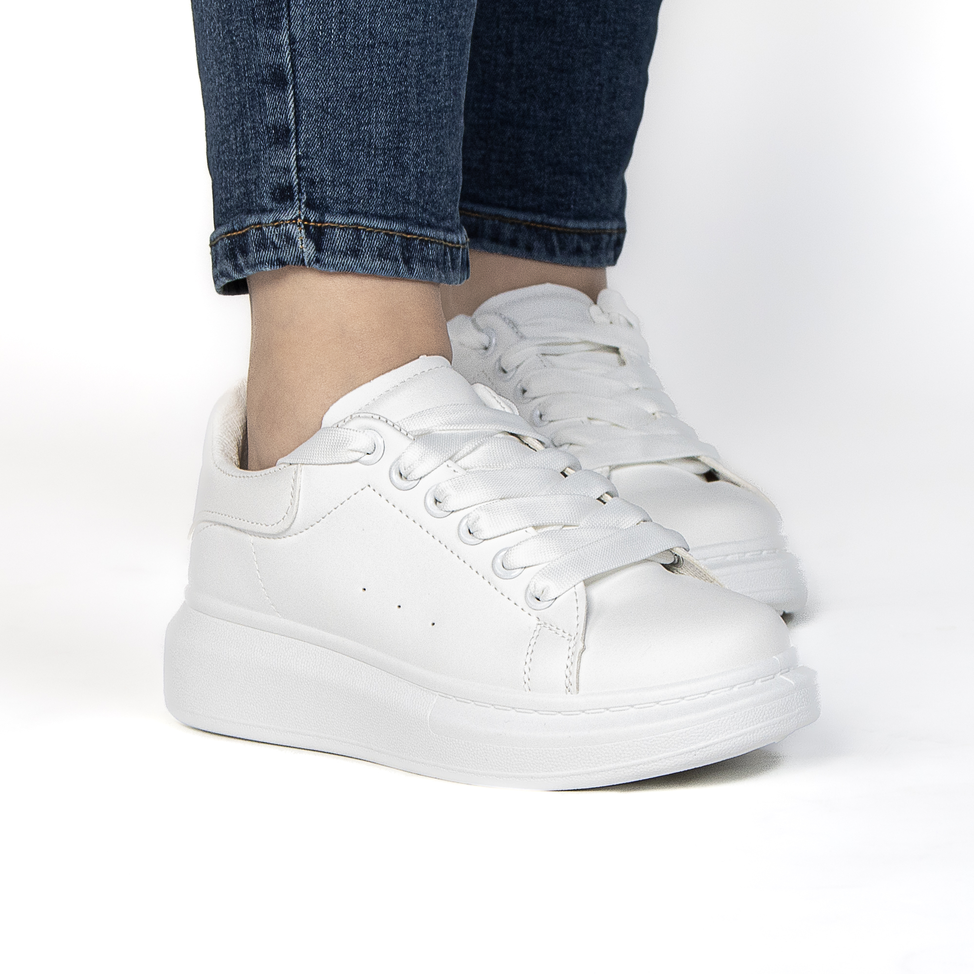 TE-7205-MABlanc-37_8 IRIS – Baskets à plateforme en Blanc – Image 8