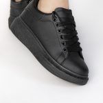 IRIS – Baskets à plateforme en Noir – Image 3