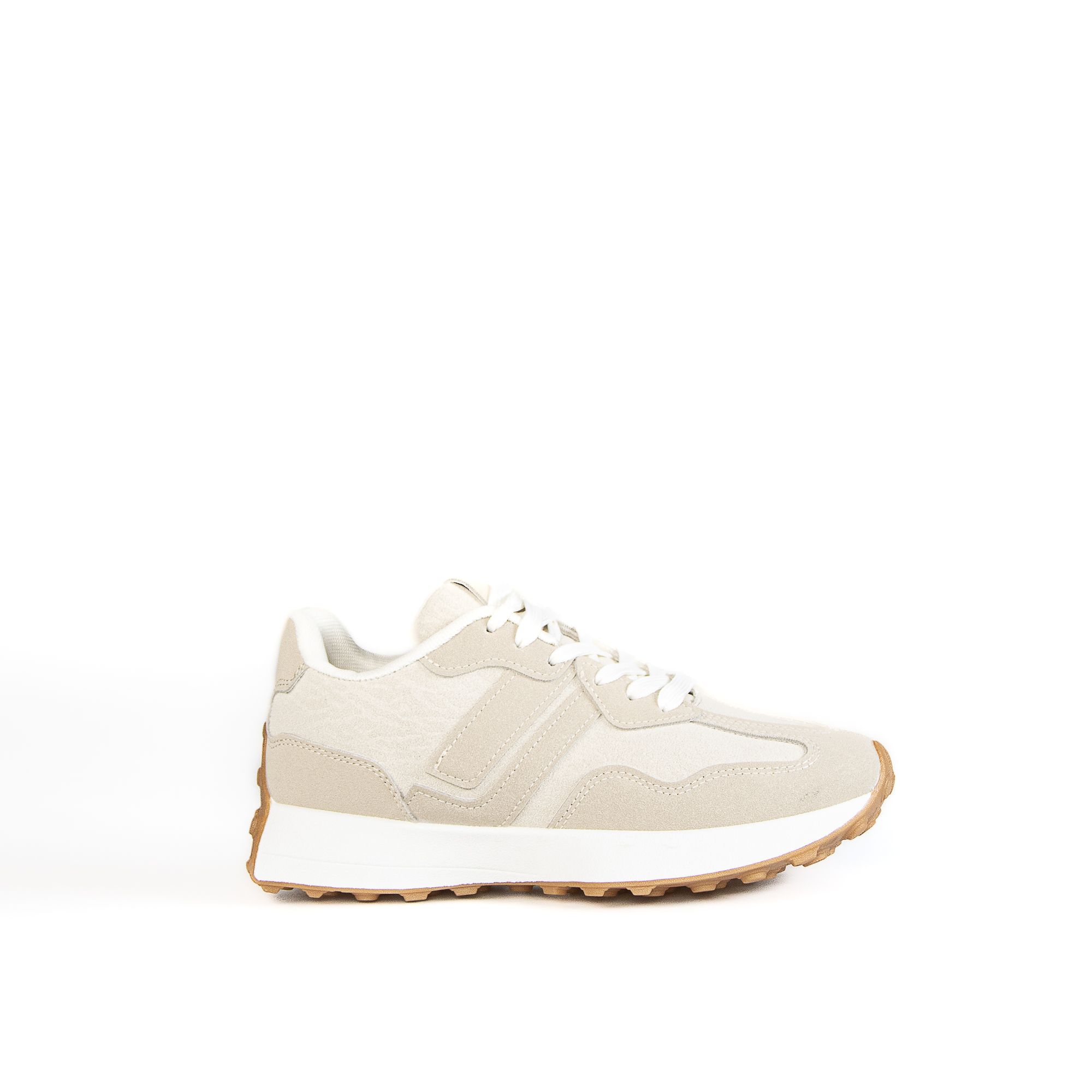 TE-723-TEBeige-37_1 OZEL – Baskets femmes en Beige – Image 1