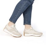 OZEL – Baskets femmes en Beige – Image 2