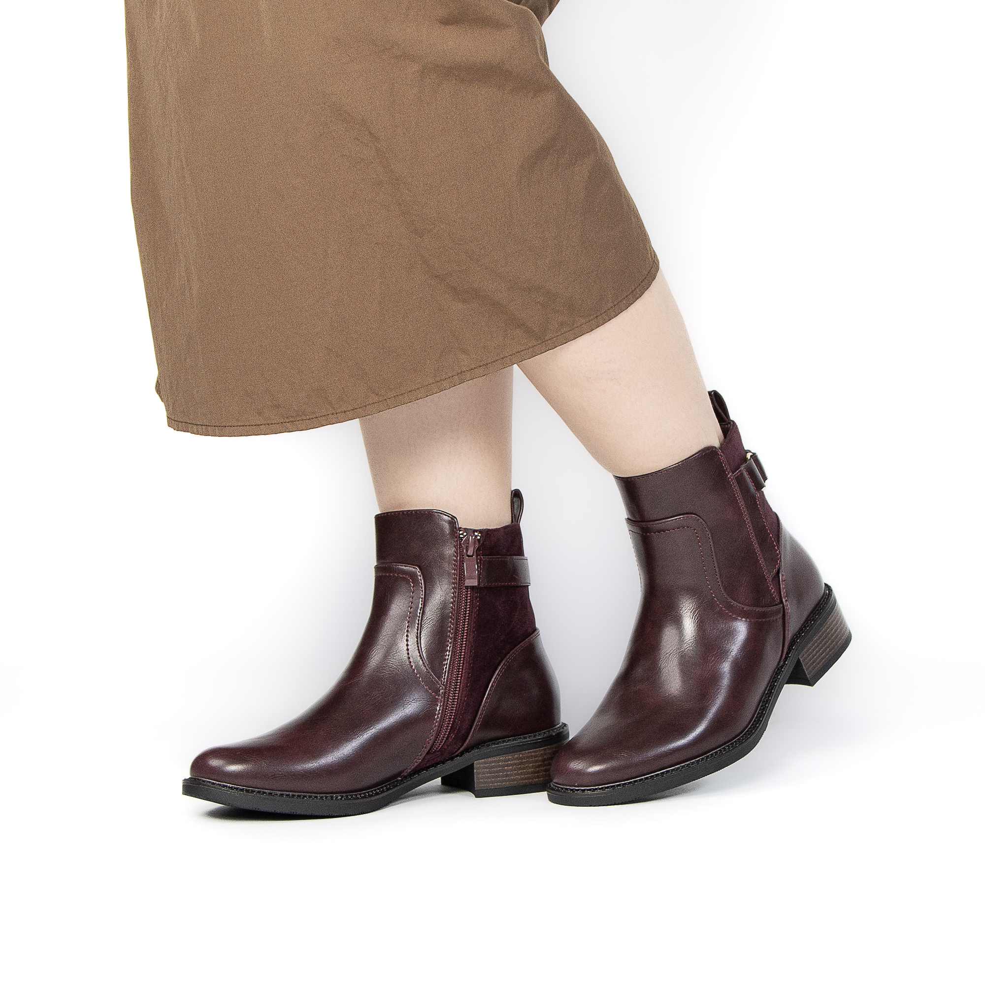 TE-793-MABordeau-37_5 GLORY – Bottines femmes en Bordeau – Image 6