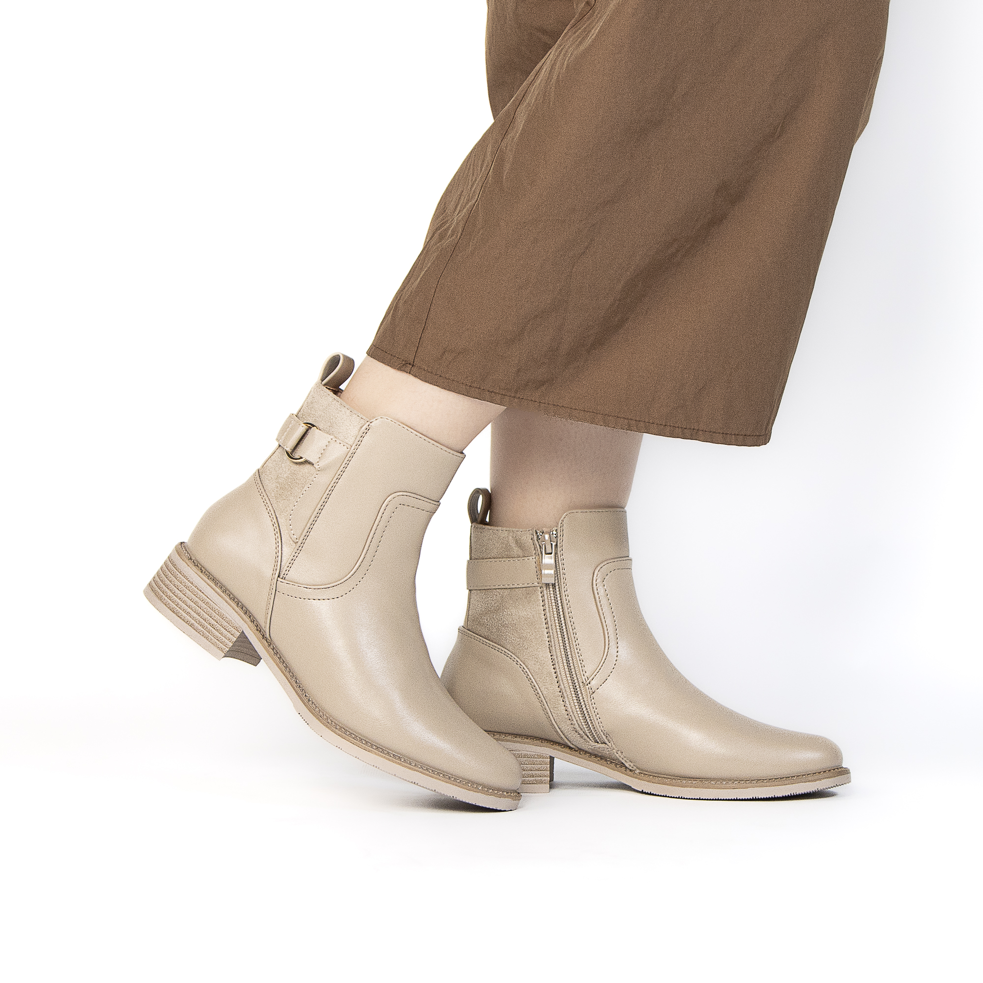 TE-793-MAKaki-37_2 GLORY – Bottines femmes en Kaki – Image 2