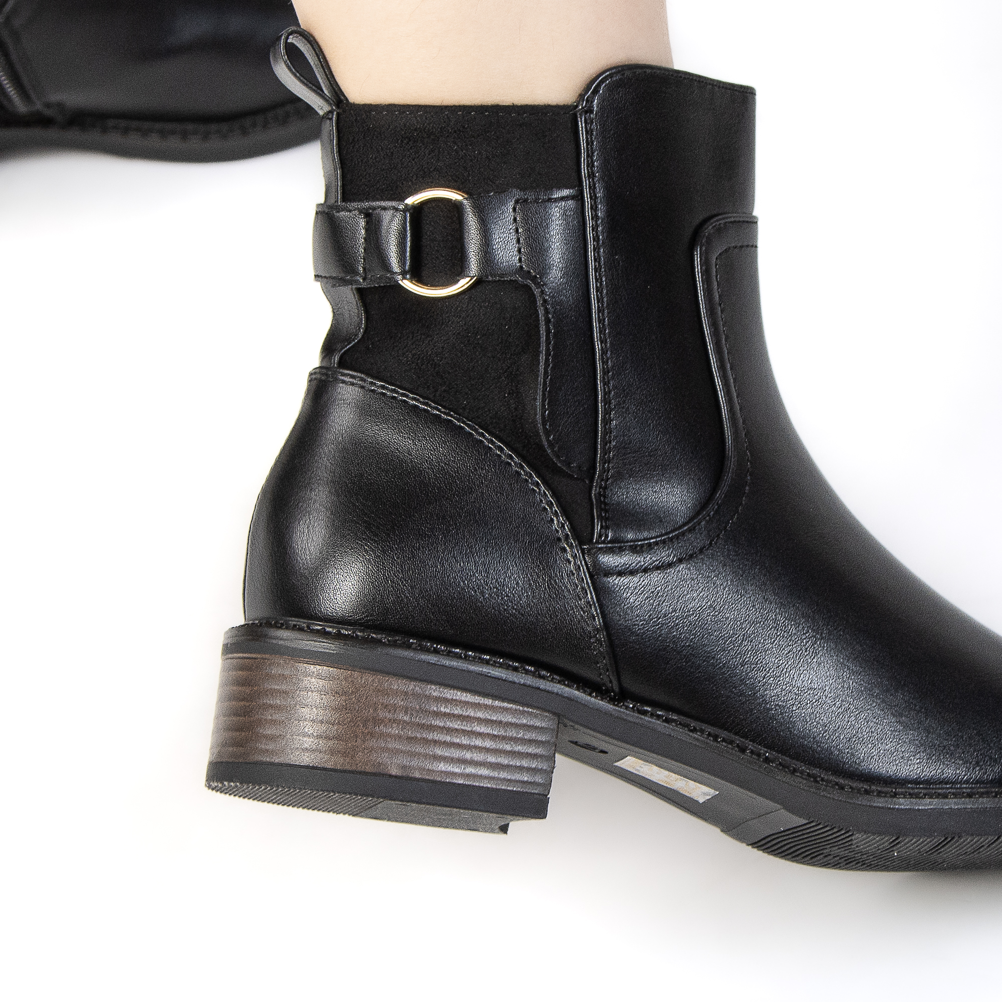 TE-793-MANoir-37_7 GLORY – Bottines femmes en Noir – Image 5