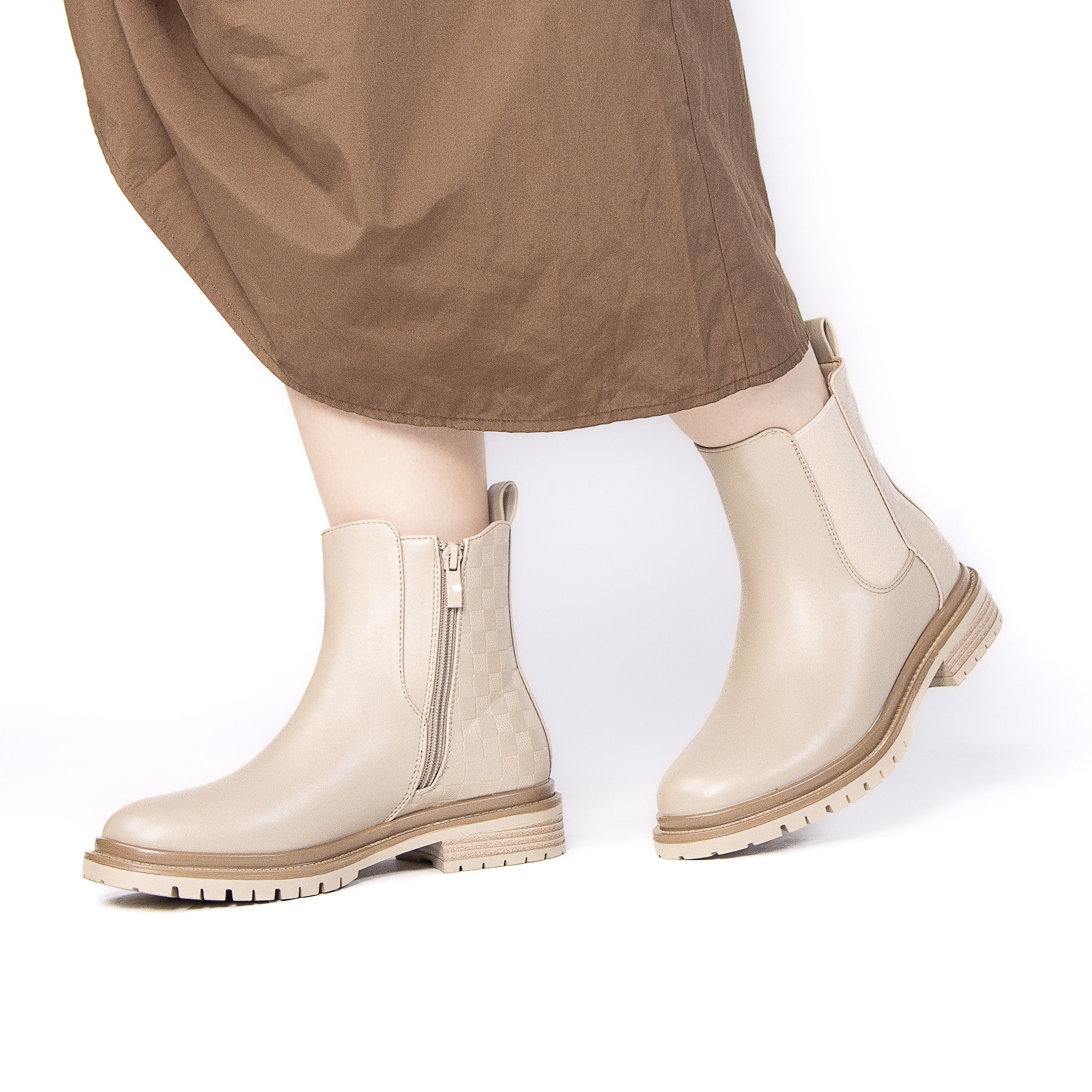 TE-805-MAKaki-37_5 YANTI – Bottines femmes en Kaki – Image 6