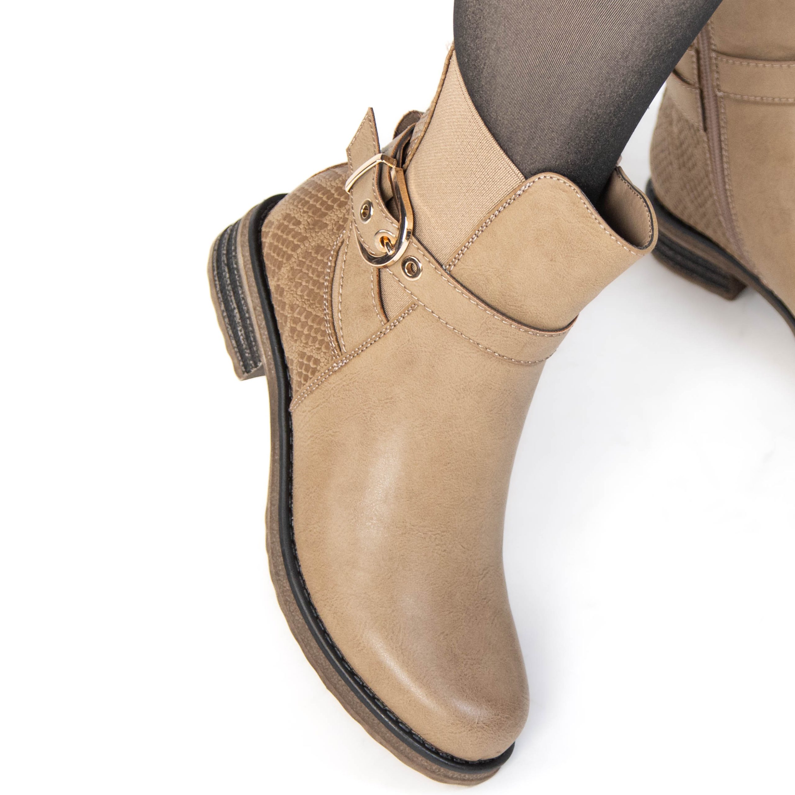 TE-893-MAKaki-38_6 Kalela – Bottines femmes en Kaki – Image 3