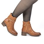 NADA – Bottines à talon en Tabac – Image 2