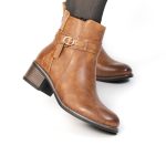 NADA – Bottines à talon en Tabac – Image 5