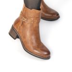 NADA – Bottines à talon en Tabac – Image 3