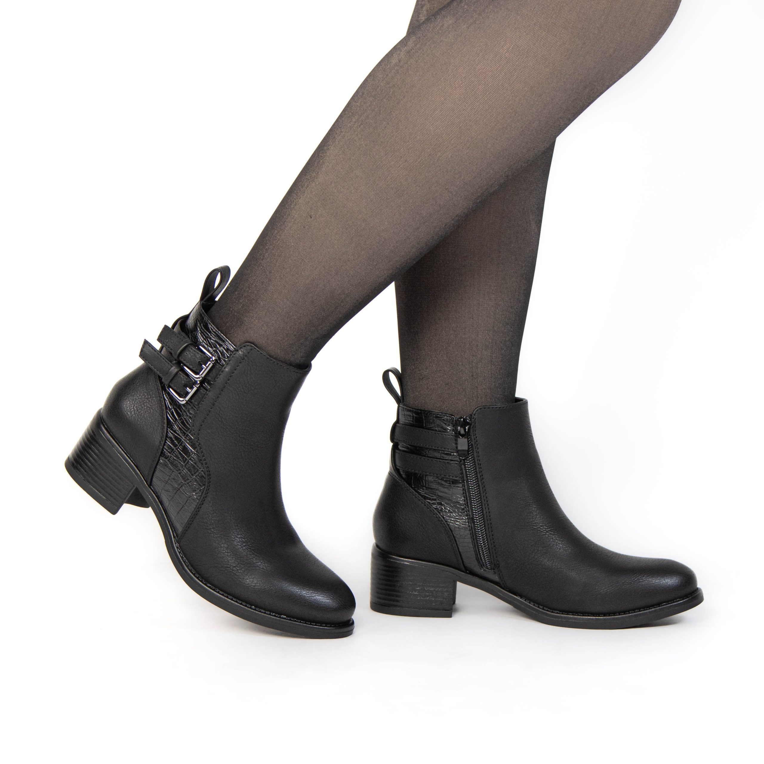 TE-902-MANoir-38_2 NILZA – Bottines femmes en Noir – Image 2