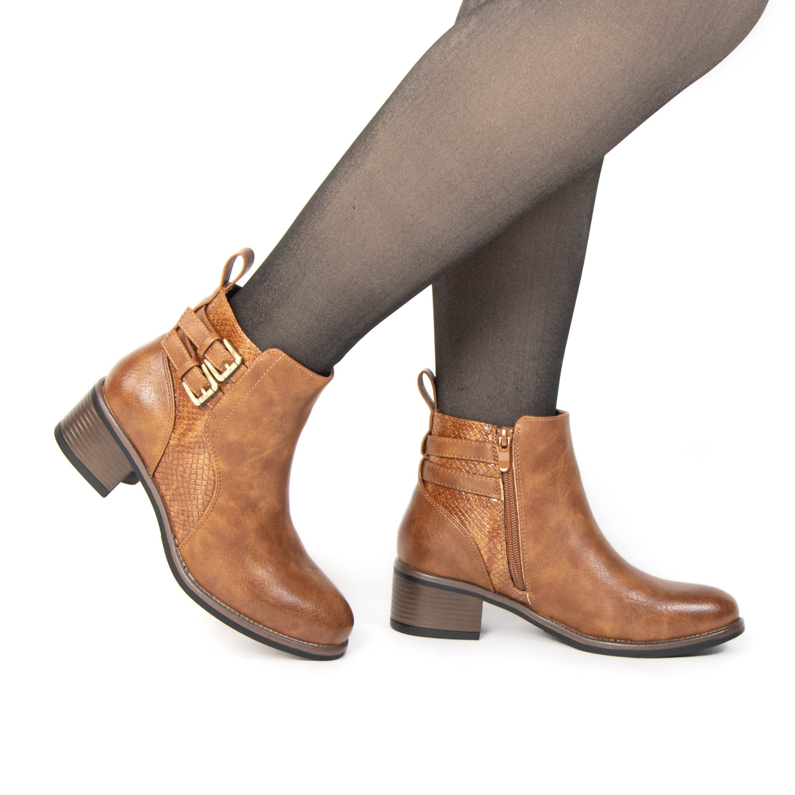 TE-902-MATabac-38_2 NILZA – Bottines femmes en Tabac – Image 2