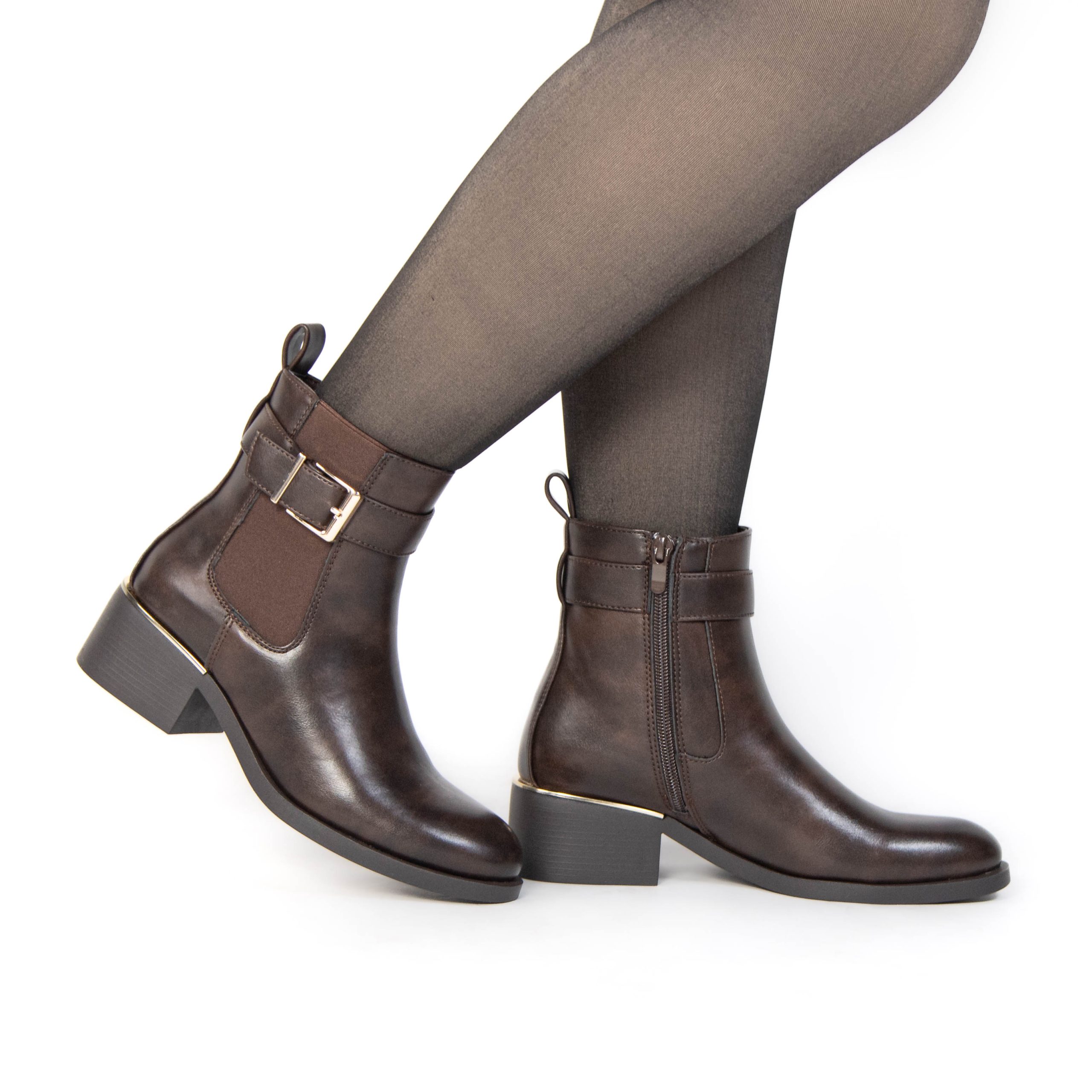 TE-910-MAMarron-38_2 Astride – Bottines Femmes en Marron – Image 2