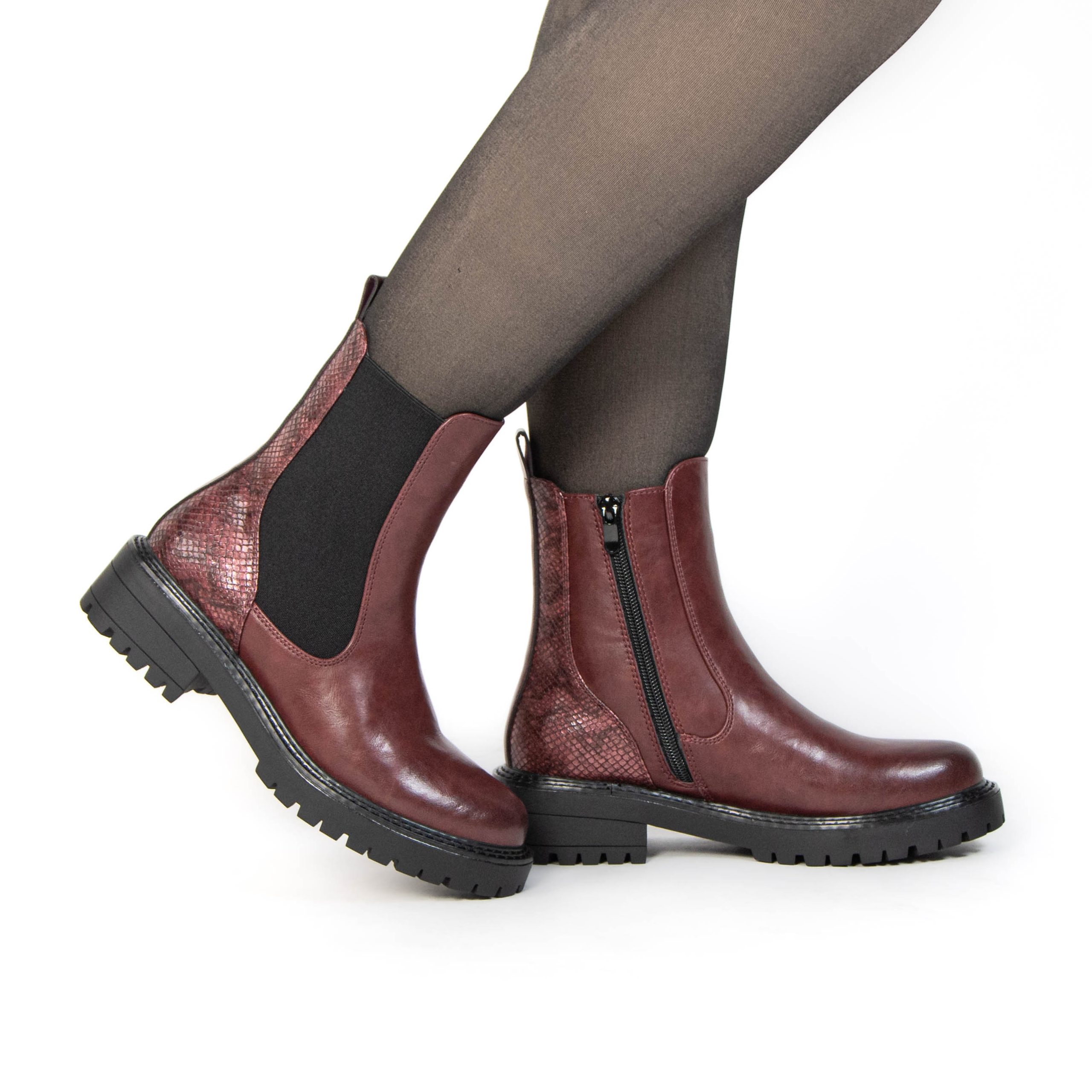 TE-916-MABordeau-38_2 Klara – Bottines femmes en Bordeau – Image 2