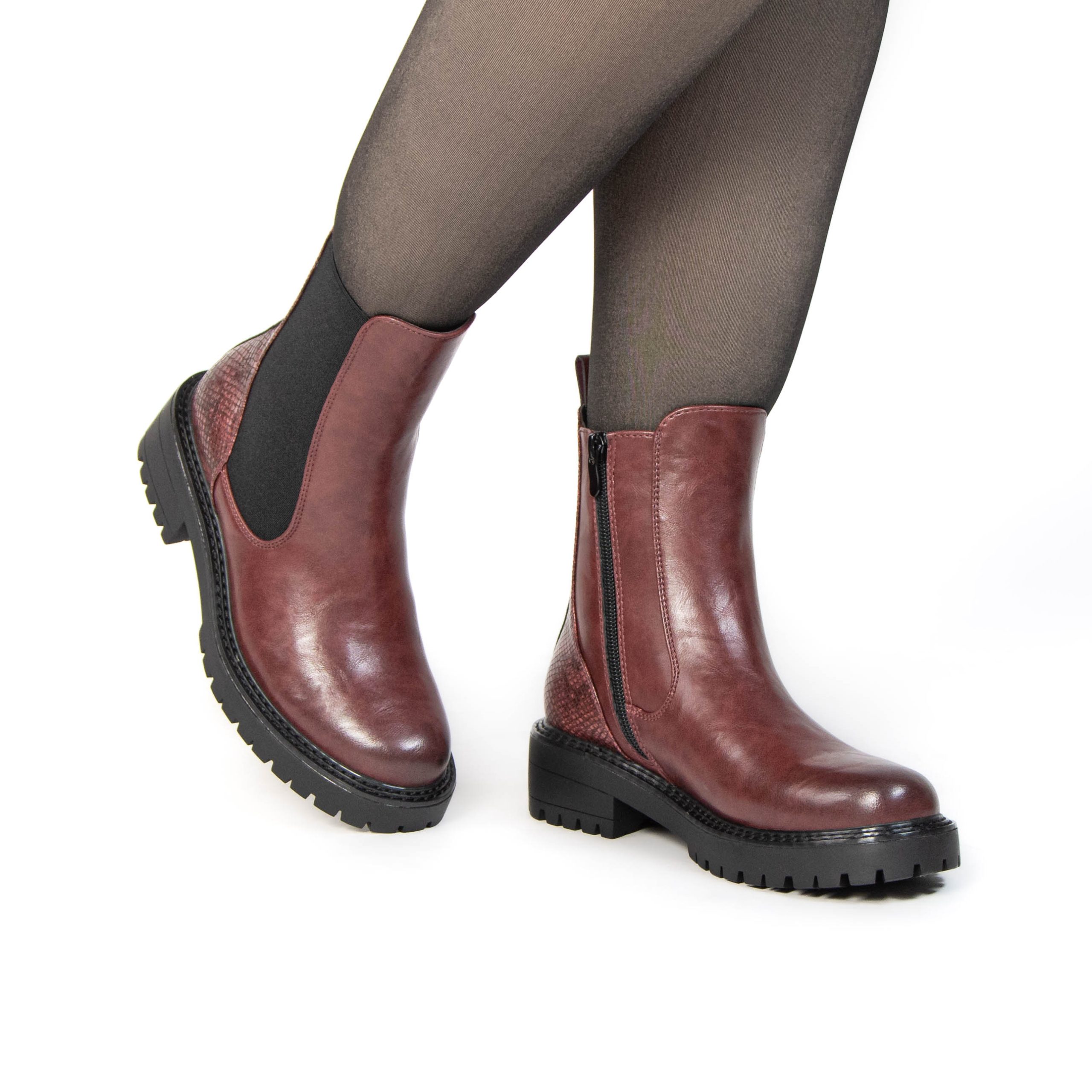 TE-916-MABordeau-38_3 Klara – Bottines femmes en Bordeau – Image 4