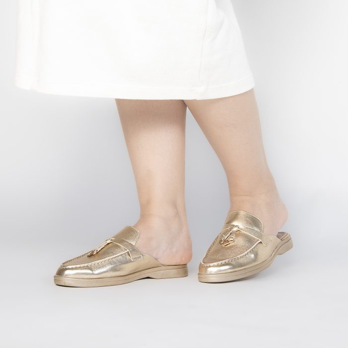 CATALEO - Mules femmes en Doré – Image 3