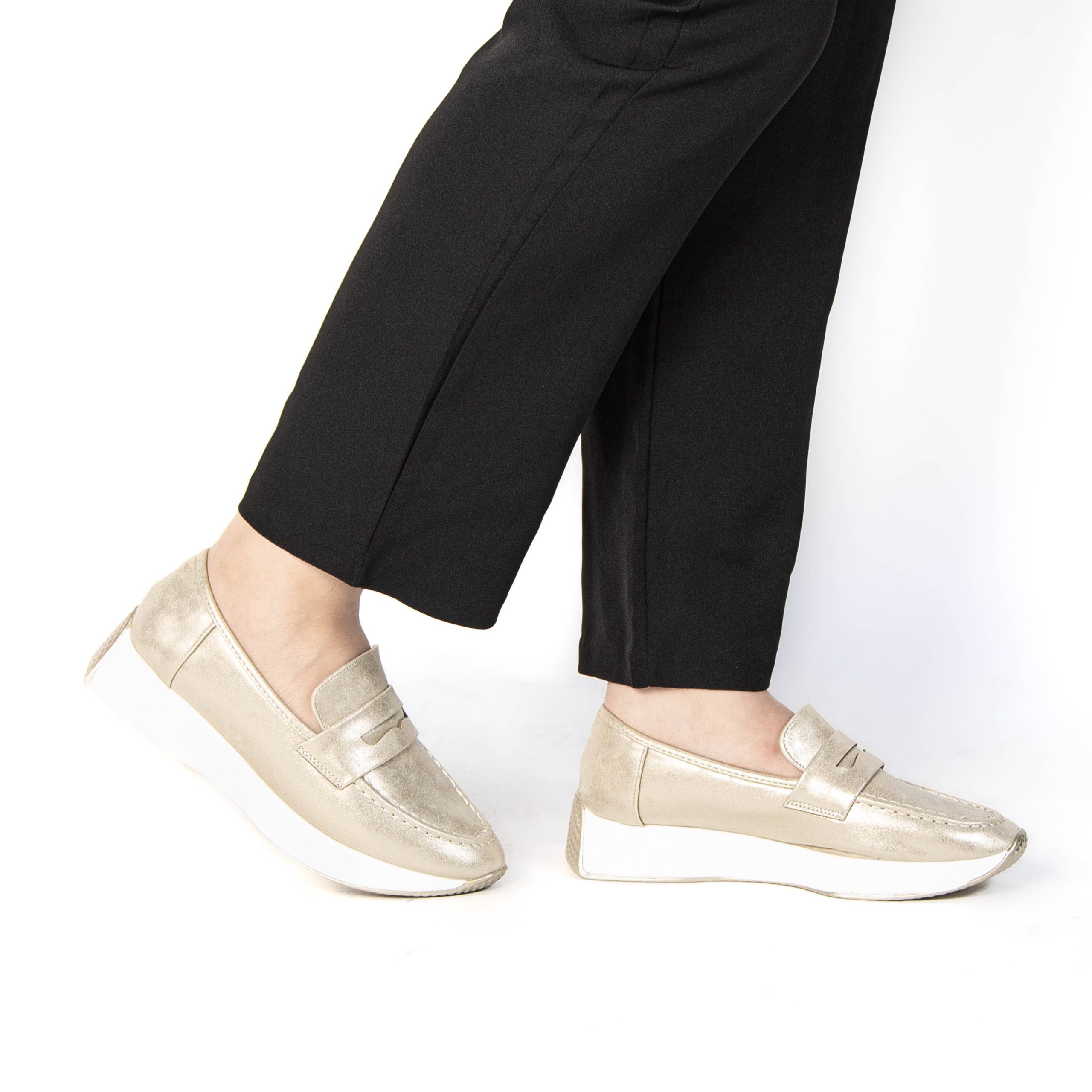 TE-9602-MADore-38_3 Osier – Mocassins confortable en Doré – Image 2