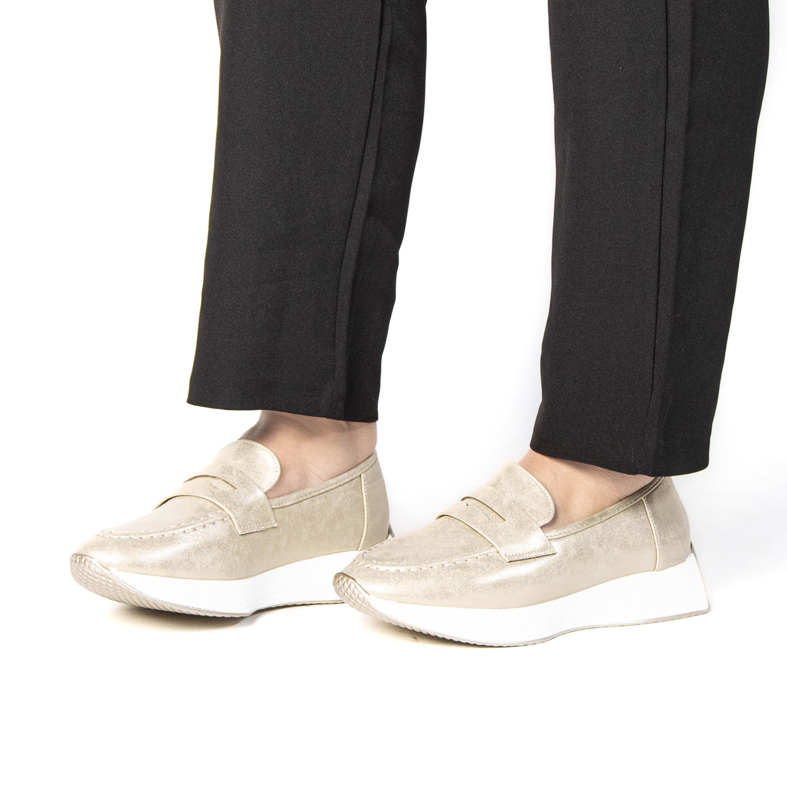 TE-9602-MADore-38_6 Osier – Mocassins confortable en Doré – Image 4