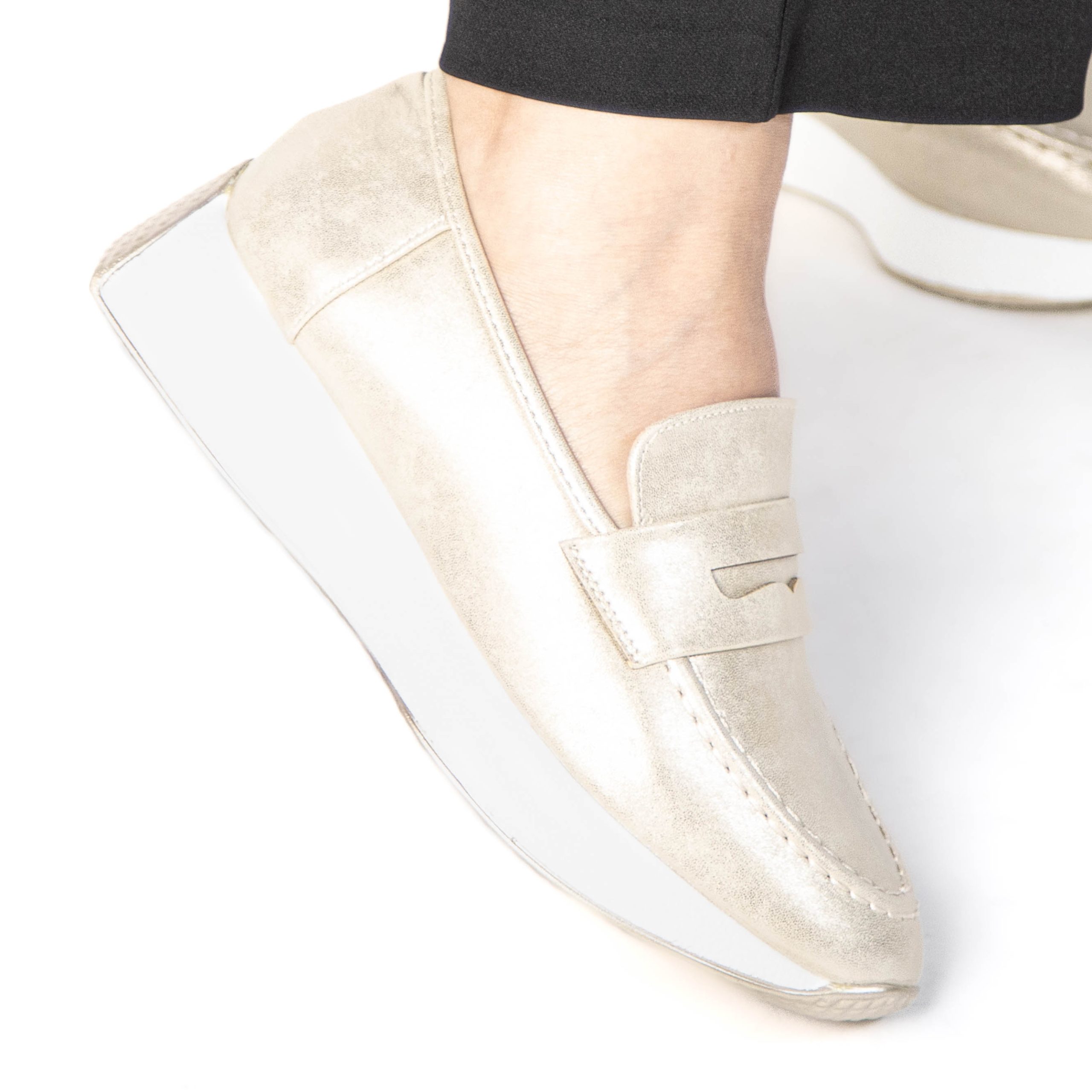 TE-9602-MADore-38_7 Osier – Mocassins confortable en Doré – Image 7