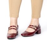 CENDRILLON – Escarpins demi talon en Bordeau – Image 7