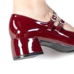 CENDRILLON – Escarpins demi talon en Bordeau – Image 6