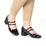 CENDRILLON – Escarpins demi talon en Noir – Image 4