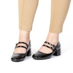 CENDRILLON – Escarpins demi talon en Noir – Image 7