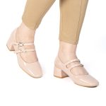 CENDRILLON – Escarpins demi talon en Nude – Image 4