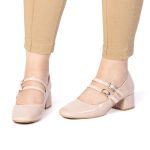 CENDRILLON – Escarpins demi talon en Nude – Image 7