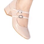 CENDRILLON – Escarpins demi talon en Nude – Image 3