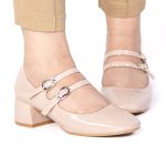 CENDRILLON – Escarpins demi talon en Nude – Image 8