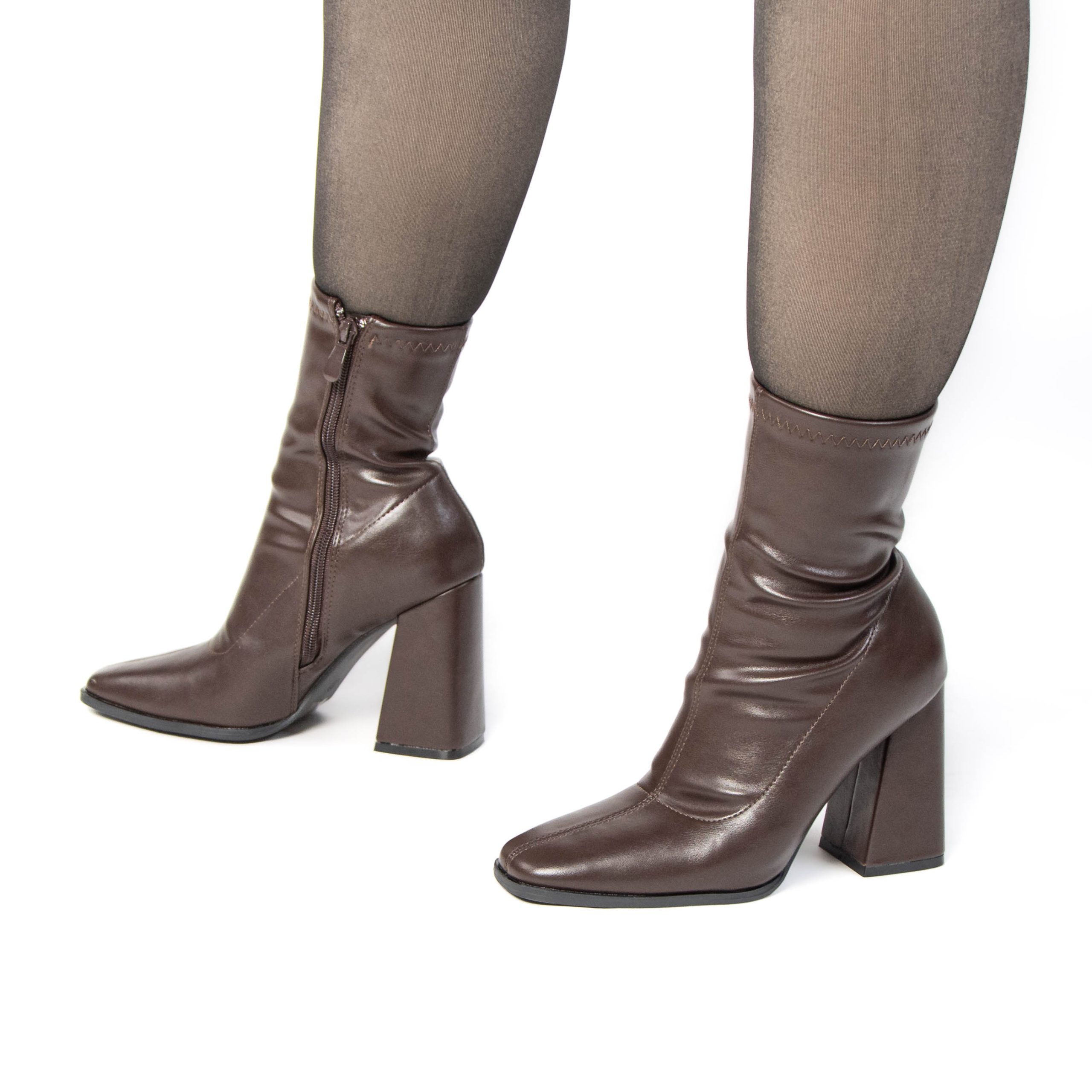 TE-988-MAMarron-38_7 Silvana – Bottines à talon en Marron – Image 7