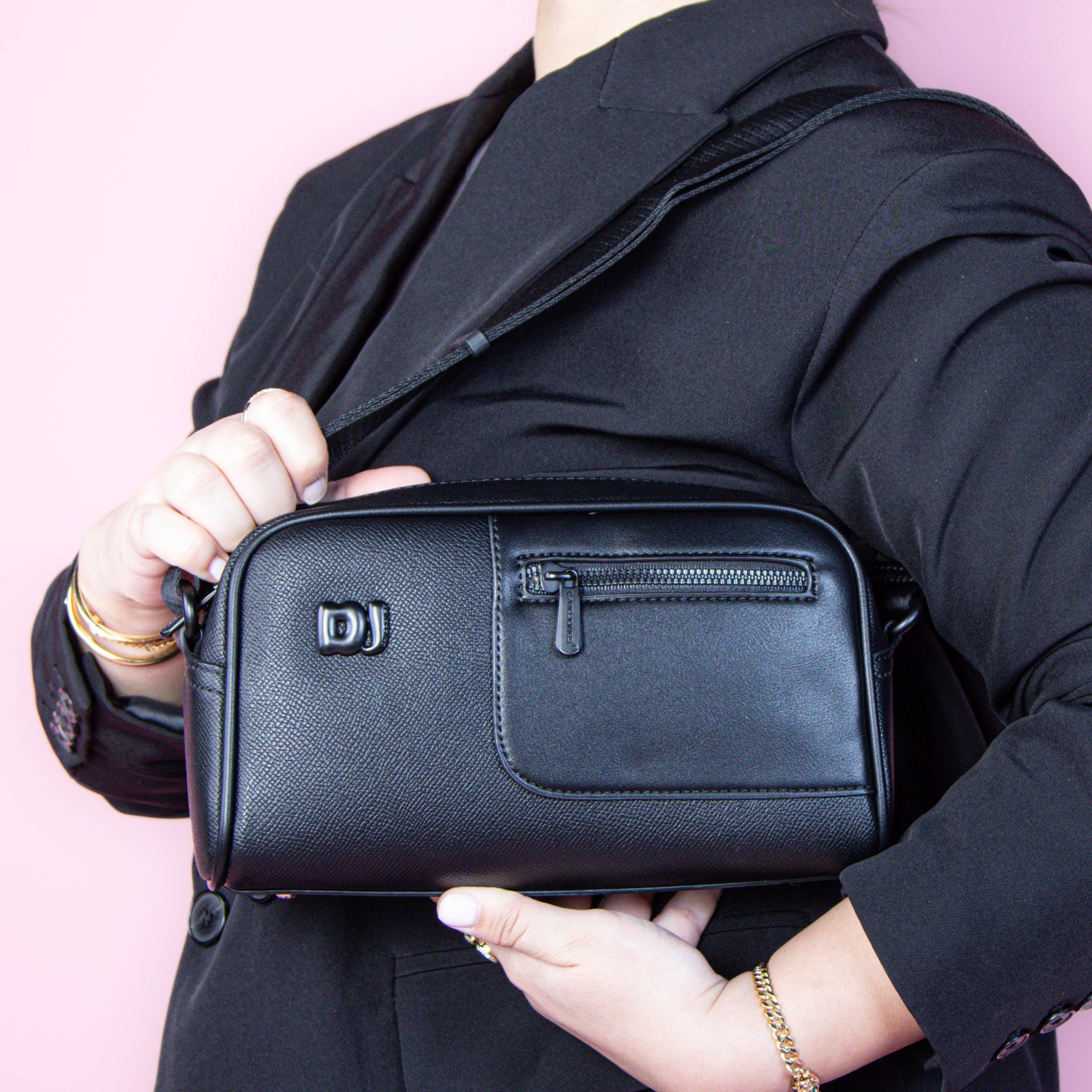 MA-7631-MANoir Diora – Sac à main en Noir – Image 1