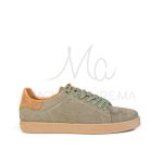 Magnat – Baskets hommes en Nubuck Vert