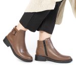 CATLEN – Bottines Femmes en Tabac