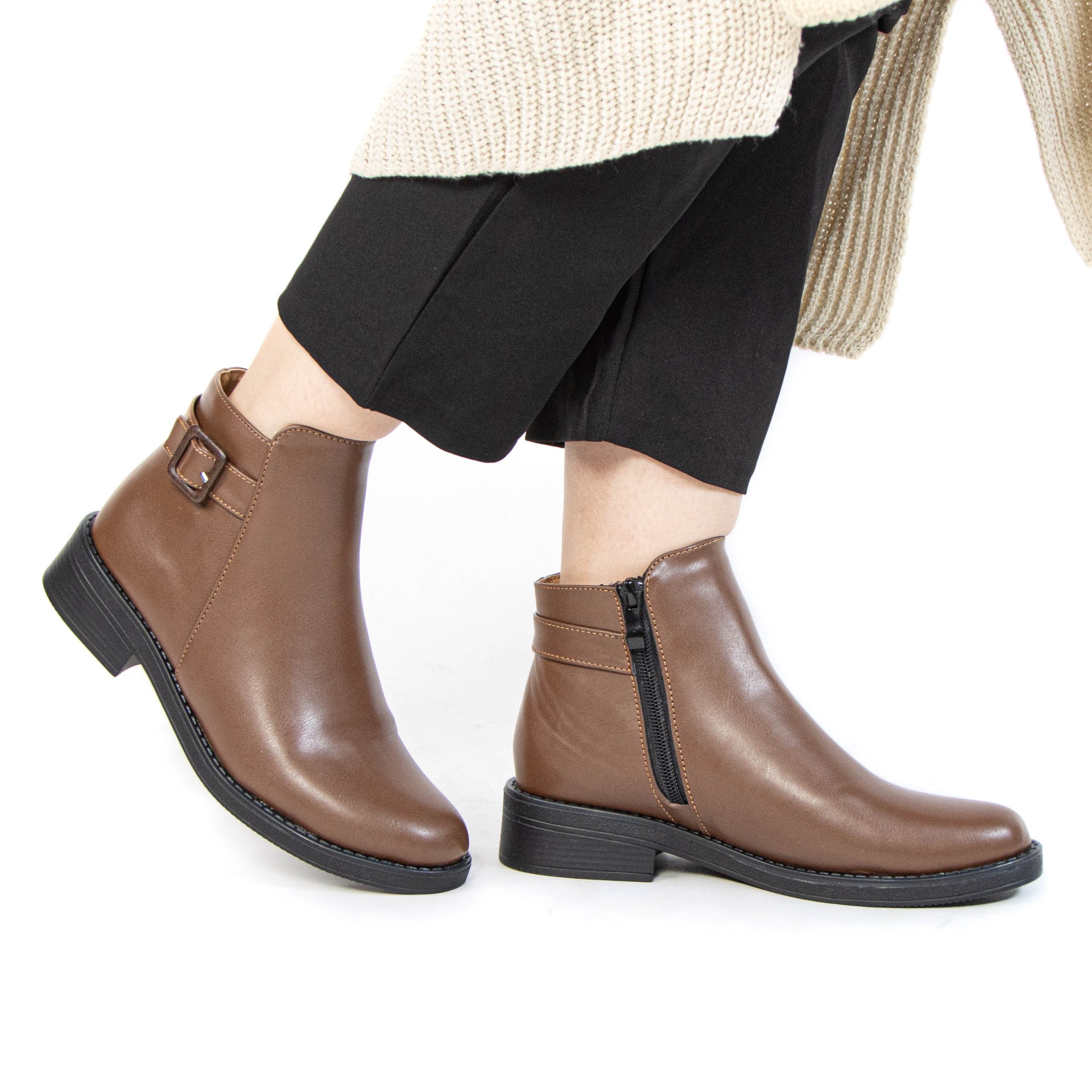 ZA-84-MATabac-38_1 CATLEN – Bottines Femmes en Tabac – Image 1