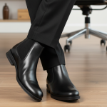 CHELSEA - Bottines en Cuir Noir