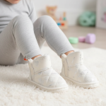 Leopoldo - Bottines imperméables pour fille en Blanc