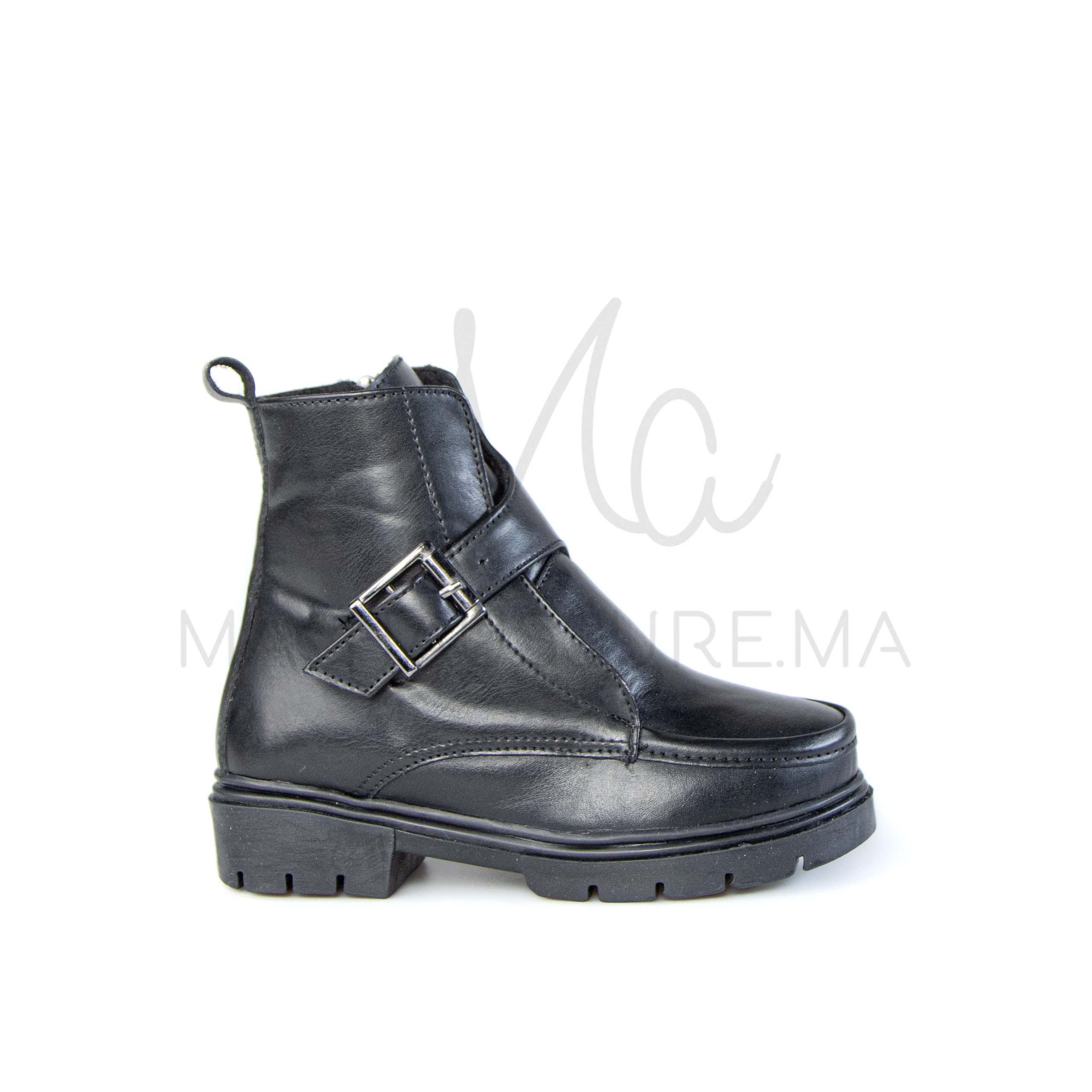 BT-027-MANoir-27-23 ZENIA – Bottines fille en Noir – Image 1