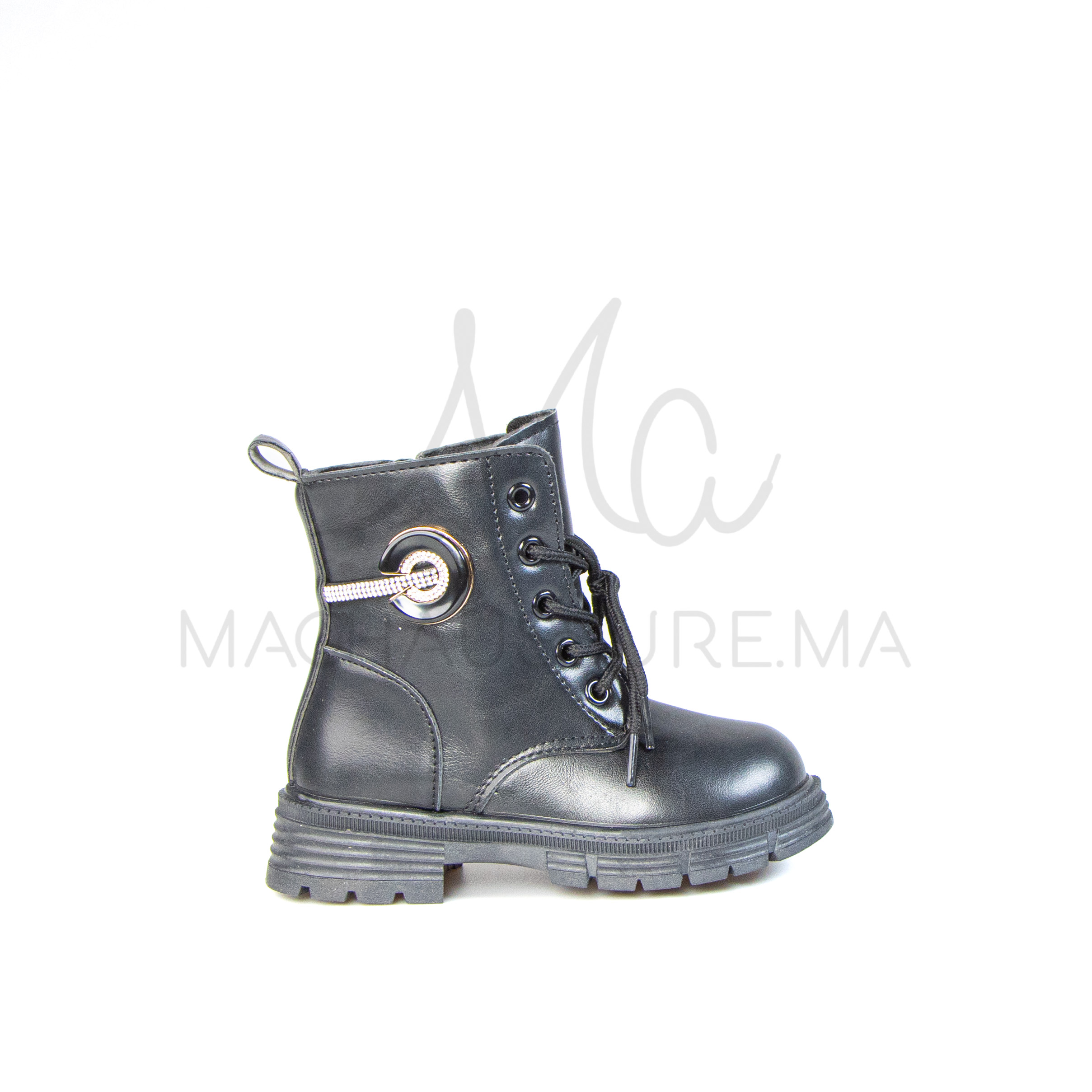 SH-17-MANoir-26_1 LYNDE – Bottines Fille en Noir – Image 1