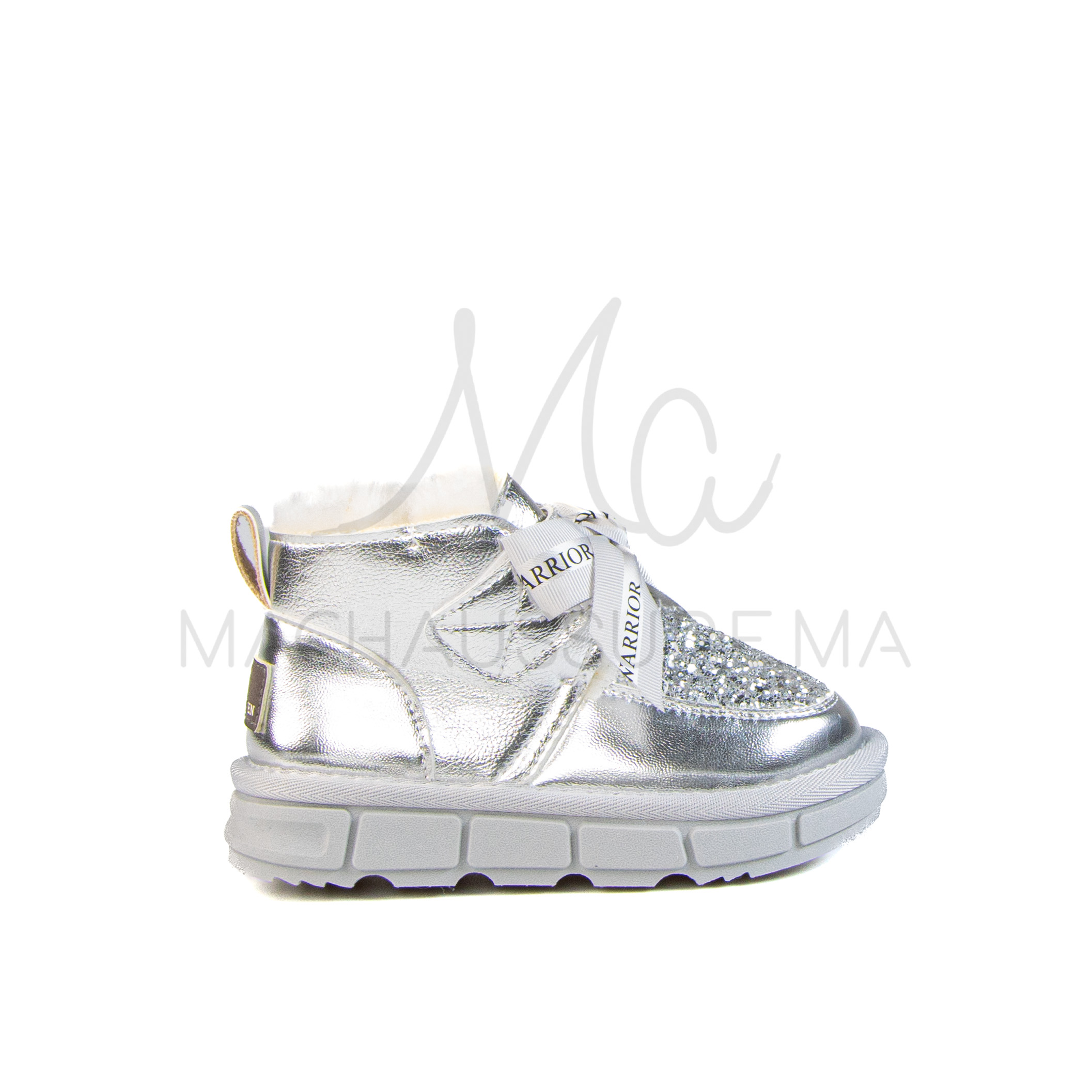 SH-73-MAArgente-26_1 Glady – Bottines Fille en Argenté – Image 1